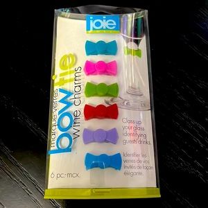 Joie | Bow Tie Wine Charms | Set of 6 | NWT